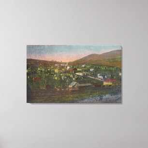 Luftaufnahme des TownJuliaetta, Identifikation Leinwanddruck