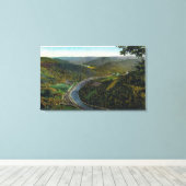 Luftaufnahme des Trail- und Deerfield-Tals Leinwanddruck (Insitu (Holzboden))