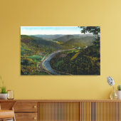 Luftaufnahme des Trail- und Deerfield-Tals Leinwanddruck (Insitu (Wohnzimmer))