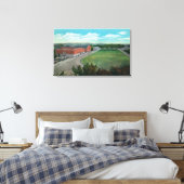 Luftaufnahme des WA Staat Uni Gym und Leinwanddruck (Insitu (Schlafzimmer))