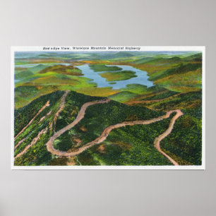 Luftaufnahme des Whiteface Mt Denkmals Hwy Poster