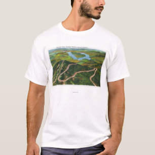 Luftaufnahme des Whiteface Mt Denkmals Hwy T-Shirt