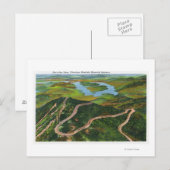 Luftaufnahme des Whiteface Mt Memorial Hwy Postkarte (Vorne/Hinten)