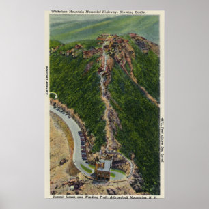 Luftaufnahme des Winding Trail, Schloss, Gipfel Poster