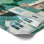 Luftaufnahme des Wohngebiets der Stadt Poster (Ecke)