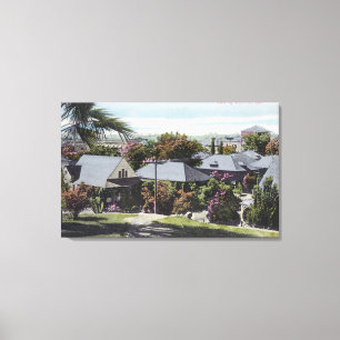 Luftaufnahme des Wohnsitzes SectionOroville, CA Leinwanddruck