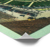 Luftaufnahme des Wrigley Field # 2Chicago, IL Poster (Ecke)