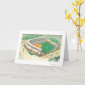 Luftaufnahme des Wrigley Field # 3Chicago, IL Karte (Gelbe Blume)