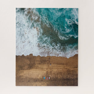 Luftaufnahme einer Strandszene Puzzle