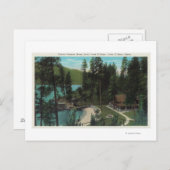 Luftaufnahme einer typischen Sommer-Zuhause auf de Postkarte (Vorne/Hinten)