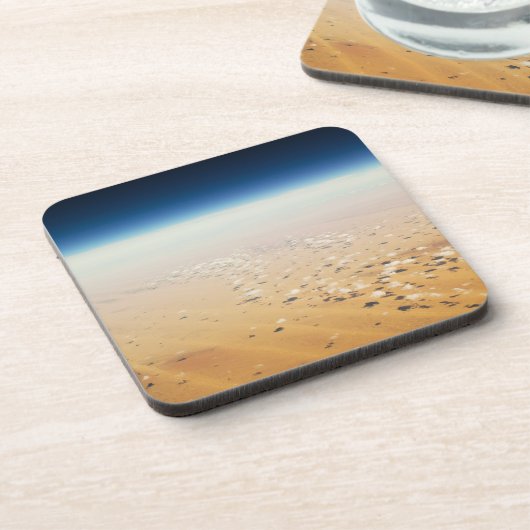 Luftaufnahme einer Wüste Untersetzer (Linke Seite)