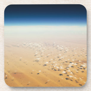 Luftaufnahme einer Wüste Untersetzer