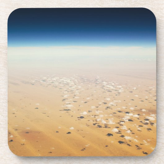 Luftaufnahme einer Wüste Untersetzer (Vorderseite)
