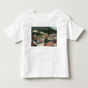 Luftaufnahme eines Abschnitts der Stadt Kleinkind T-shirt