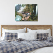 Luftaufnahme eines Bahnhofs Leinwanddruck (Insitu (Schlafzimmer))