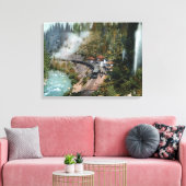 Luftaufnahme eines Bahnhofs Leinwanddruck (Insitu (Wohnzimmer))