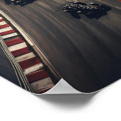 Luftaufnahme eines Formel-1-Rennens Poster (Ecke)