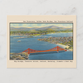 Luftaufnahme, Golden Gate Bridge, San Francisco Ba Postkarte