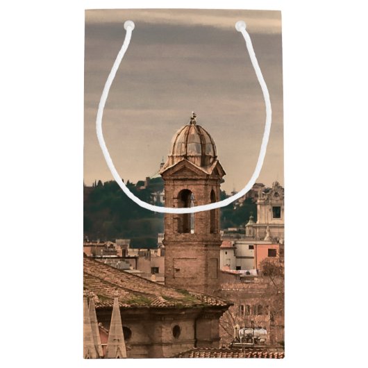 Luftaufnahme Roms von Monte Pincio Besichtigung Kleine Geschenktüte (Rückseite)