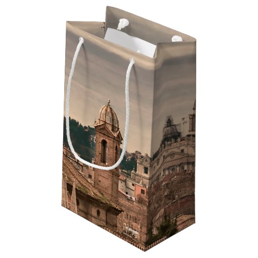 Luftaufnahme Roms von Monte Pincio Besichtigung Kleine Geschenktüte (Rückseite Schrägansicht)