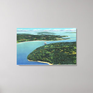 Luftaufnahme Somes soliden Eingangs Leinwanddruck