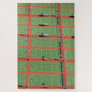 Luftaufnahme über Tennisplätzen Puzzle