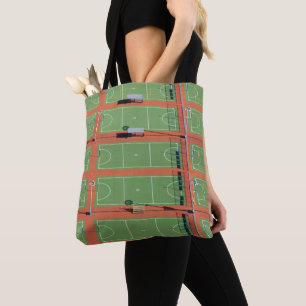 Luftaufnahme über Tennisplätzen Tasche