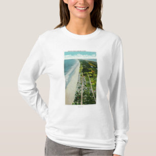 Luftaufnahme vom strandnahen T-Shirt