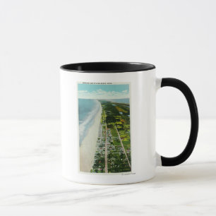 Luftaufnahme vom strandnahen tasse