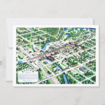 Luftaufnahme von Albion Michigan 1993