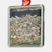 Luftaufnahme von Boston, MA Ornament Aus Metall (Links)
