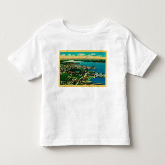 Luftaufnahme von Bremerton und Bremerton Kleinkind T-shirt (Vorderseite)