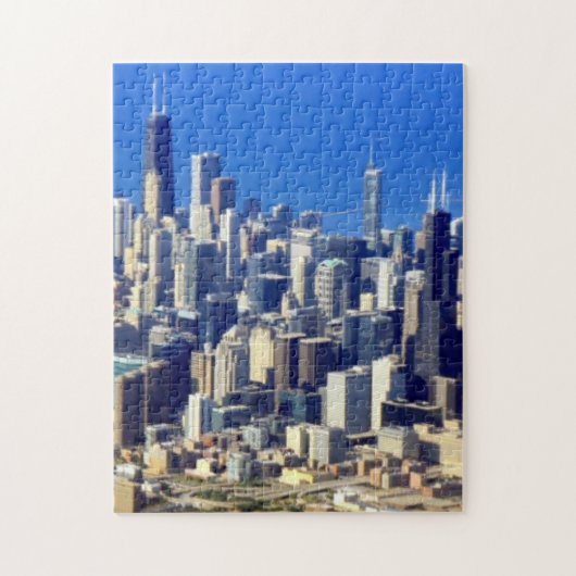 Luftaufnahme von Chicago im Stadtzentrum gelegen Puzzle (Vertikal)