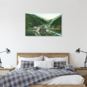Luftaufnahme von CityGem, ID Leinwanddruck (Insitu (Schlafzimmer))
