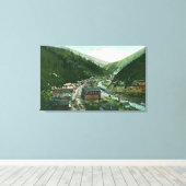 Luftaufnahme von CityGem, ID Leinwanddruck (Insitu (Holzboden))