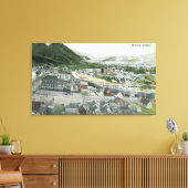 Luftaufnahme von CityMullan, ID Leinwanddruck (Insitu (Wohnzimmer))