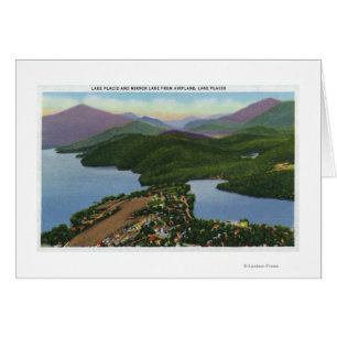 Luftaufnahme von den Seen friedvoll und von