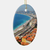 Luftaufnahme von französischem Riviera in Nizza, Keramik Ornament (Rechts)