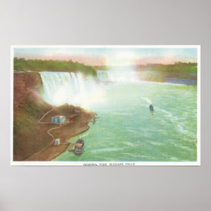 Luftaufnahme von gesamtem Niagara Falls Poster