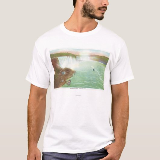 Luftaufnahme von gesamtem Niagara Falls T-Shirt (Vorderseite)