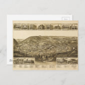Luftaufnahme von Harriman, Tennessee (1892) Postkarte (Vorne/Hinten)