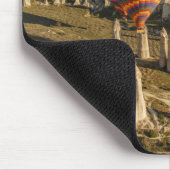 Luftaufnahme von Heißluftballonen, Kappadokien 2 Mousepad (Ecke)