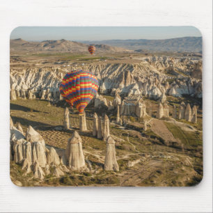 Luftaufnahme von Heißluftballonen, Kappadokien 2 Mousepad