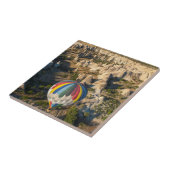 Luftaufnahme von Heißluftballonen, Kappadokien Fliese (Seite)