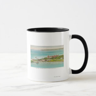 Luftaufnahme von Hotel del Coronado Tasse