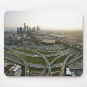 Luftaufnahme von im Stadtzentrum gelegenem Dallas, Mousepad