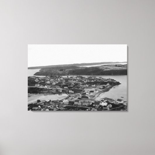 Luftaufnahme von Kodiak, Alaska-Foto Leinwanddruck (Vorderseite)