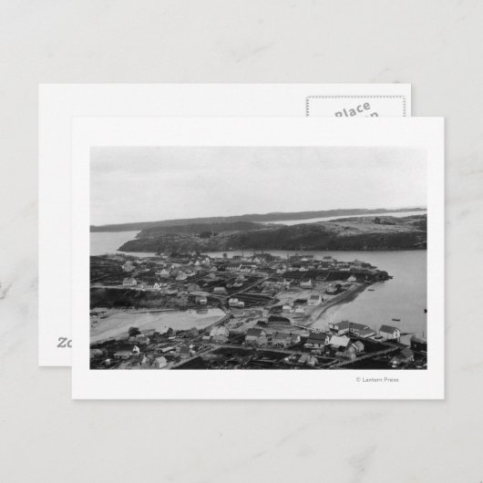 Luftaufnahme von Kodiak, Alaska-Foto Postkarte (Vorne/Hinten)