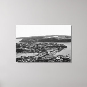 Luftaufnahme von Kodiak, Alaska-Fotografie Leinwanddruck