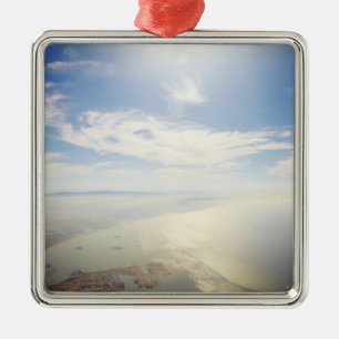 Luftaufnahme von Long Beach, Kalifornien Ornament Aus Metall